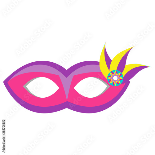 
Feather decorated eye mask 
