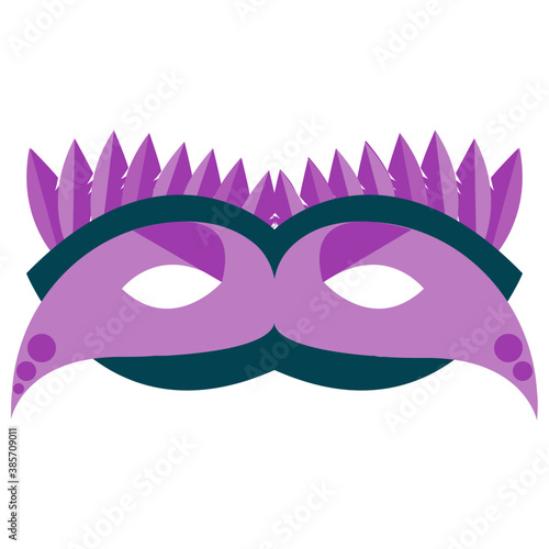 
Feather decorated eye mask 
