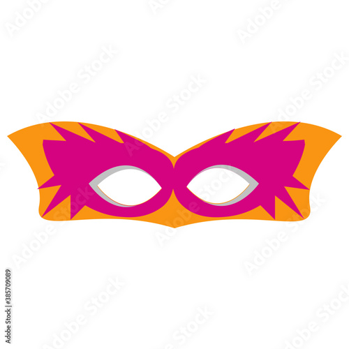 
Feather decorated eye mask 
