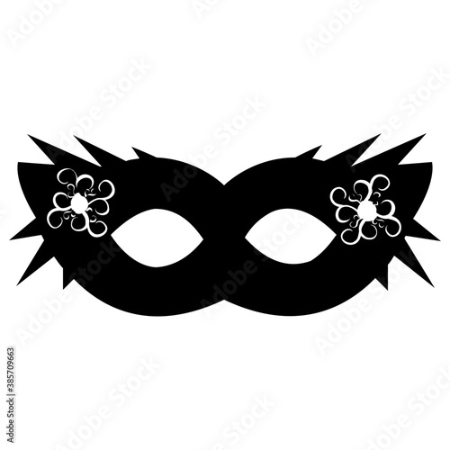 
Feather decorated eye mask 
