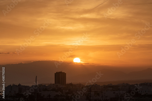 Sonnenuntergang in Lazarote
