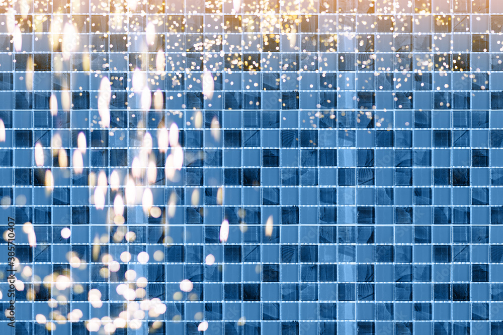Beautiful bokeh light with brick wall background. Beautiful bokeh light with brick wall background.