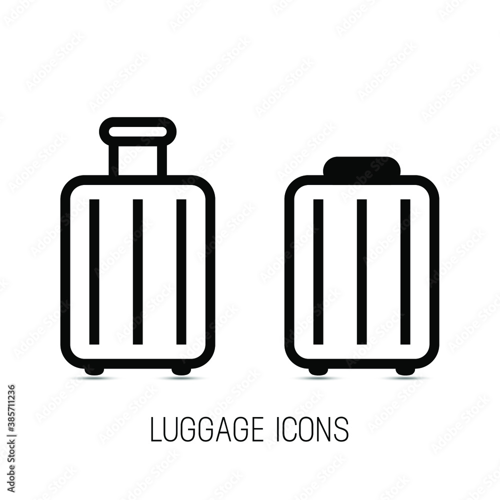 Luggage vector icon. Eps10 vector illustration. Luggage vector icon. Eps10 vector illustration.