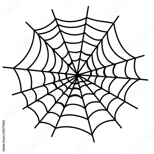 spiderweb vector background. Simple web.
