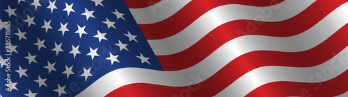 Free Download United States Flag Vector Closeup Illustration	 - GFXLoad