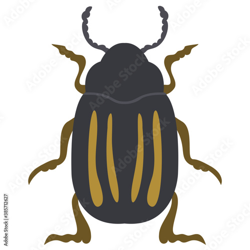 
Stag beetle with two arms containing sting
