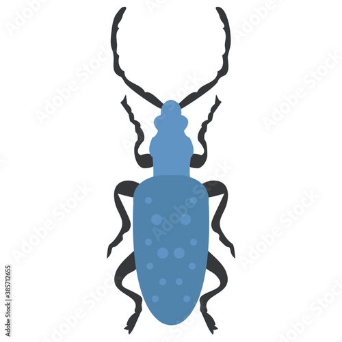 
Stag beetle with two arms containing sting
