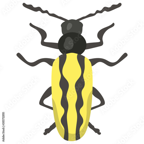 
Stag beetle with two arms containing sting

