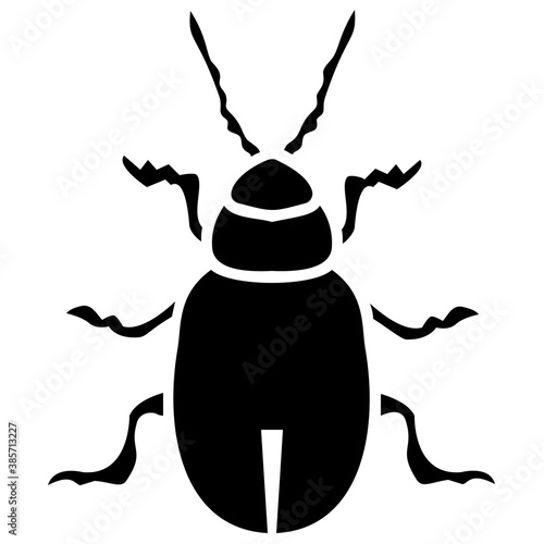 
A insect having legs with depicting  beetle 
