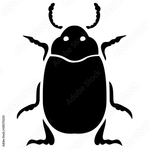 
A insect having legs with depicting  beetle 
