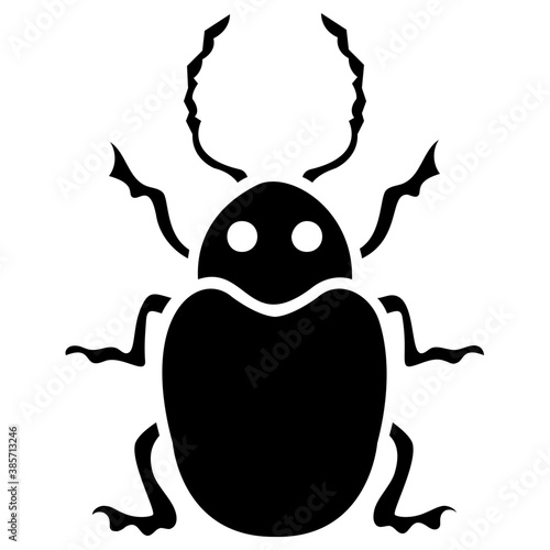 
A insect having legs with depicting  beetle 
