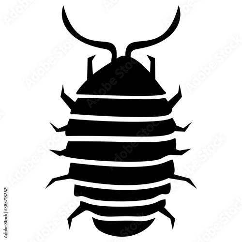 
A insect having legs with depicting  beetle 

