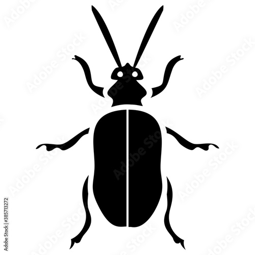 
A insect having legs with depicting  beetle 
