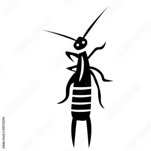 
Blister beetle usually sit on plants icons 

