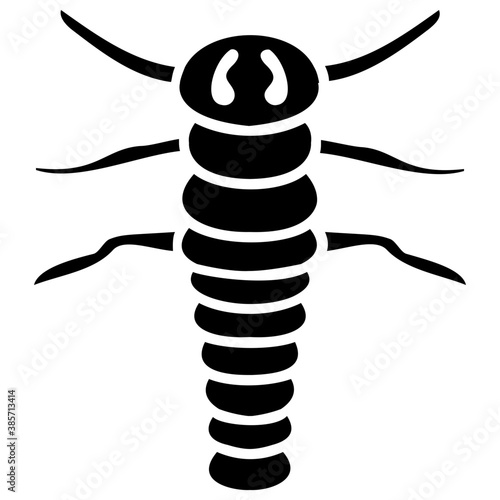 
A insect having legs with depicting  beetle 
