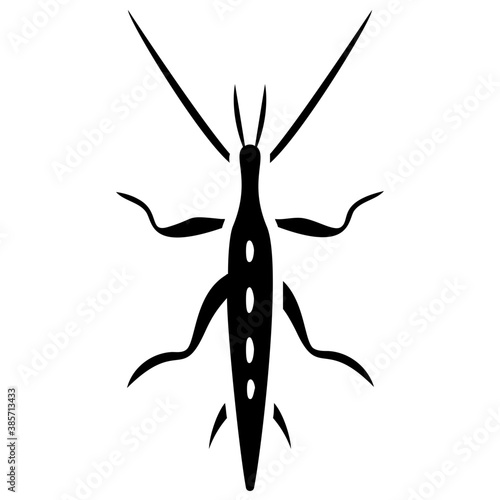 
A insect having legs with depicting beetle 
