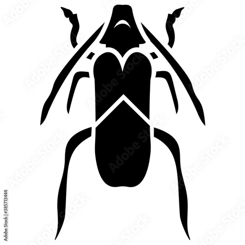 
A insect having legs with depicting  beetle 
