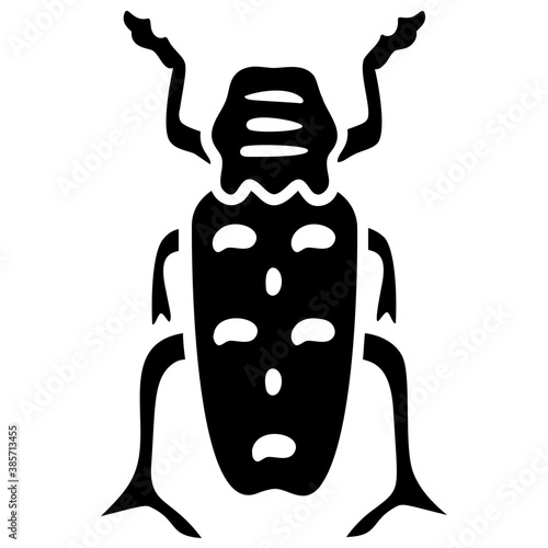 
A insect having legs with depicting  beetle 
