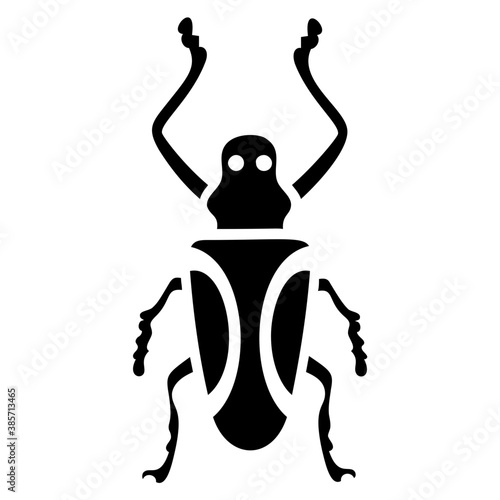 
A insect having legs with depicting  beetle 
