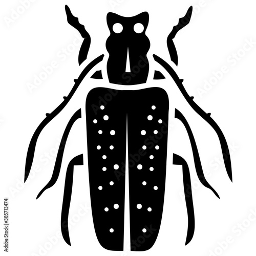 
A insect having legs with depicting beetle 
