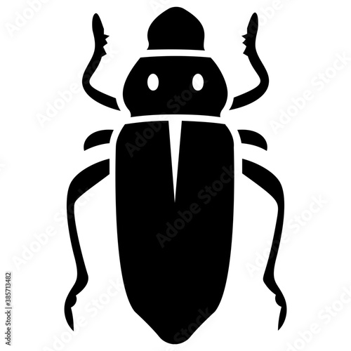 
A insect having legs with depicting  beetle 
