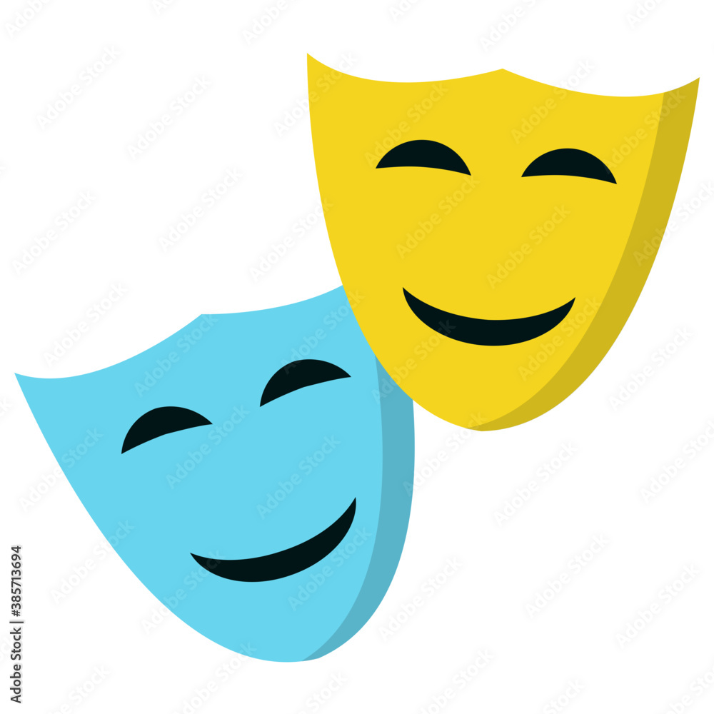 Comedy and tragedy theater masks
Comedy and tragedy theater masks