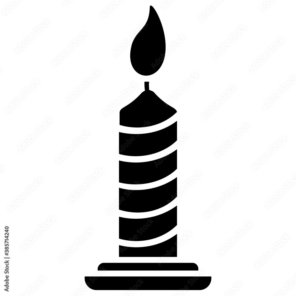 Flat icon design of a candle
Flat icon design of a candle