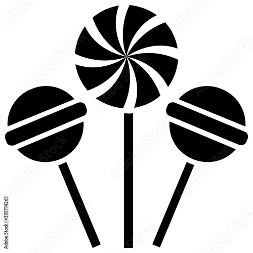 
A lollipop, sugar hard candy mounted on a stick 
