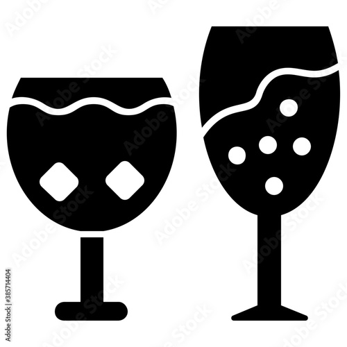 
Icon of a bucket having wine bottles depicting wine bucket
