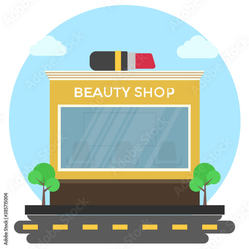 
Cosmetics in a shop depicting beauty shop 
