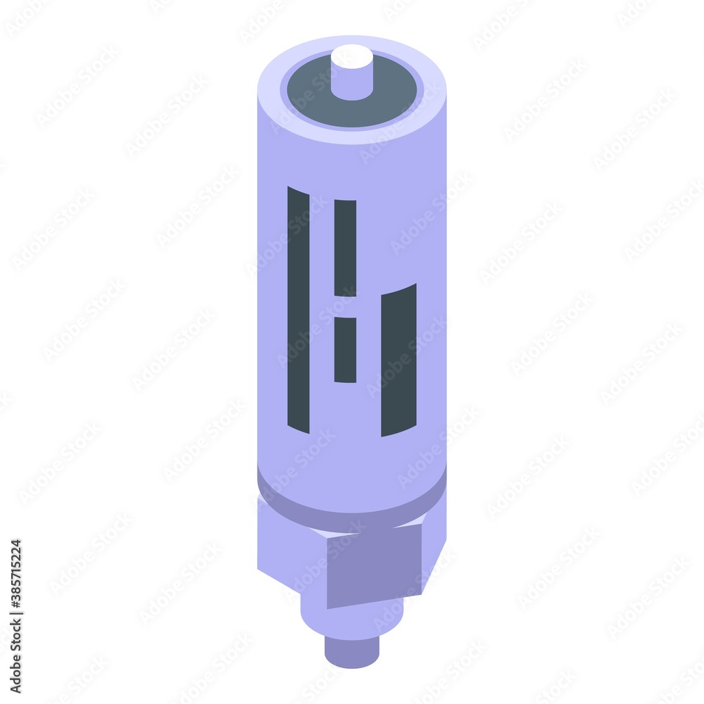 Circuit capacitor icon. Isometric of circuit capacitor vector icon for web design isolated on white background Circuit capacitor icon. Isometric of circuit capacitor vector icon for web design isolated on white background