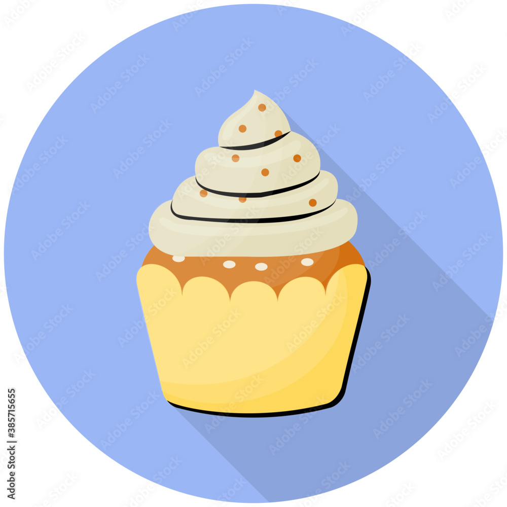 Vanilla cupcake with the strawberry topping for kids party
Vanilla cupcake with the strawberry topping for kids party