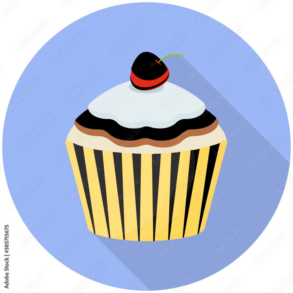 Vanilla cupcake with the strawberry topping for kids party
Vanilla cupcake with the strawberry topping for kids party