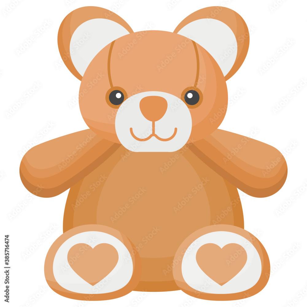 Icon of a cute teddy bear toy
Icon of a cute teddy bear toy