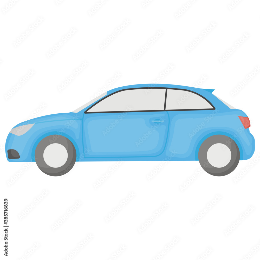 A toy car flat icon vector