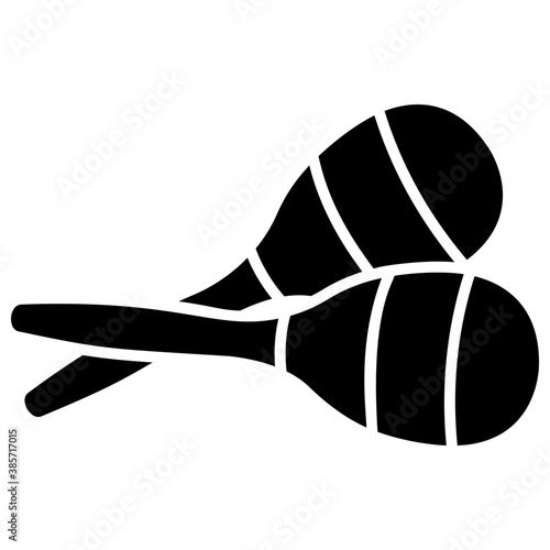 
Icon of a playing equipment depicting rattle maracas
