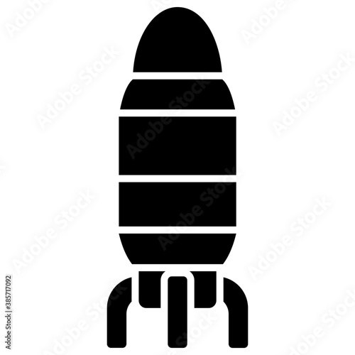 
Icon of a playing equipment depicting toy rocket
