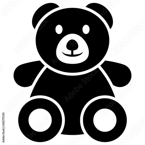 Fototapeta Naklejka Na Ścianę i Meble -  
Icon of a cute teddy bear toy
