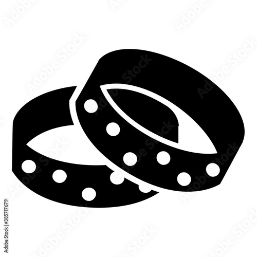 
Gold bangles used as a female jewelry 
