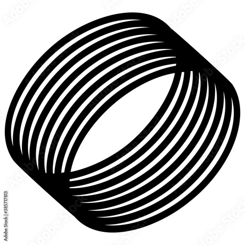 
Gold bangles used as a female jewelry 
