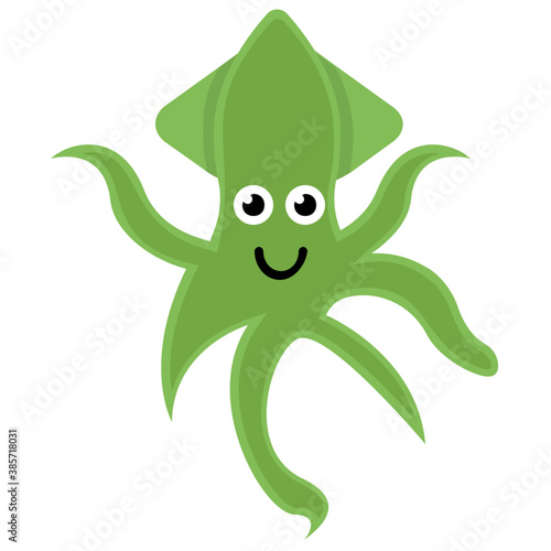 
Octopus, a cephalopod mollusc with eight sucker-bearing arms, a soft sack-like body 
