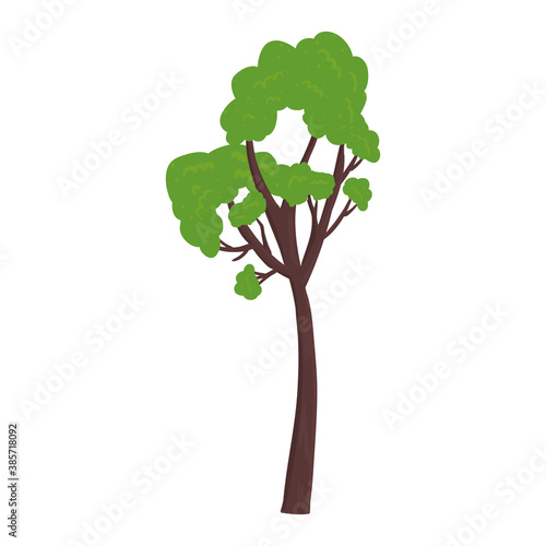 Tree green design  Nature plant season environment natural and ecology theme Vector illustration