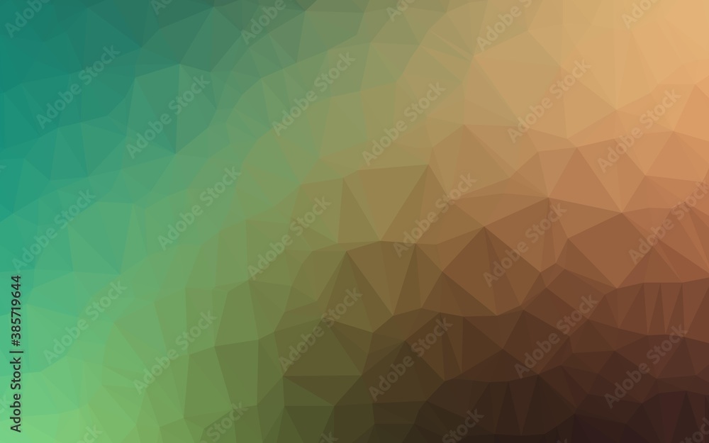 Light Green, Red vector polygonal template.