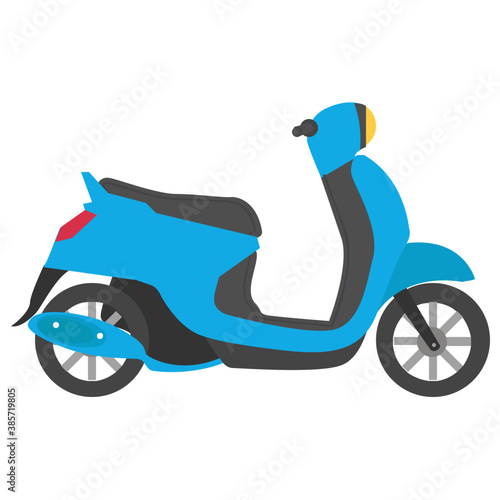 
Motor scooter having two wheels 
