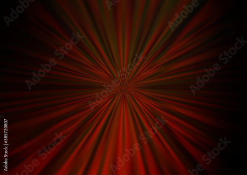 Dark Orange vector glossy bokeh pattern.