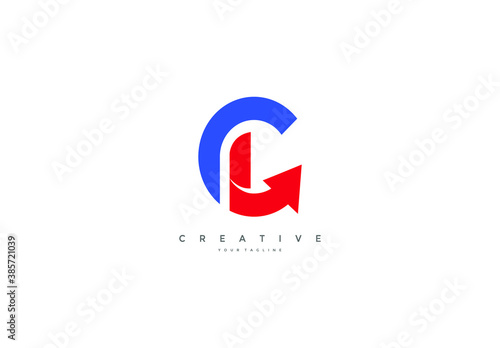 letter C unique for business brand logo