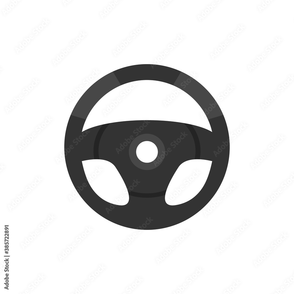 steering wheel icon isolated on white background steering wheel icon isolated on white background