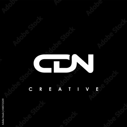 CDN Letter Initial Logo Design Template Vector Illustration