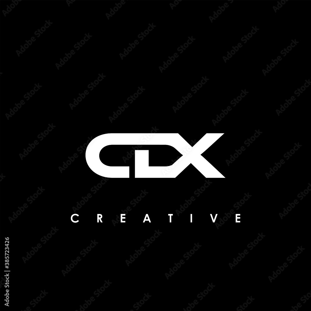 Fototapeta premium CDX Letter Initial Logo Design Template Vector Illustration