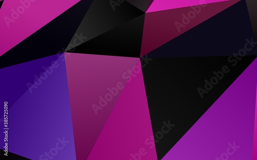 Light Purple vector triangle mosaic texture.